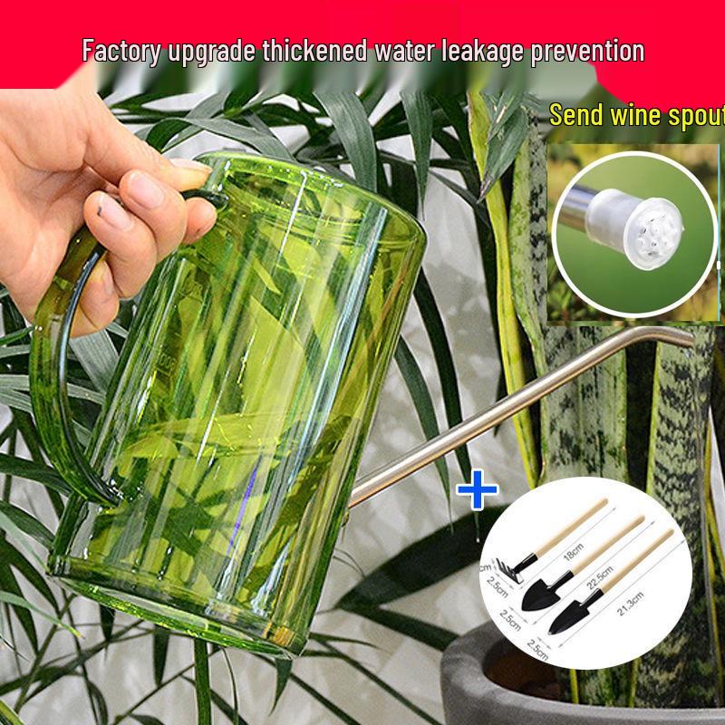 Stainless Steel Long Spout Watering Can for Indoor Pothos and Plant Care