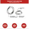 GB93 304 Stainless Steel Spring Lock Washer Square Ends Split Lock Washers M2M2.5M3M4M5M6M8M10M12M14M16M18M20M22M24M27M30