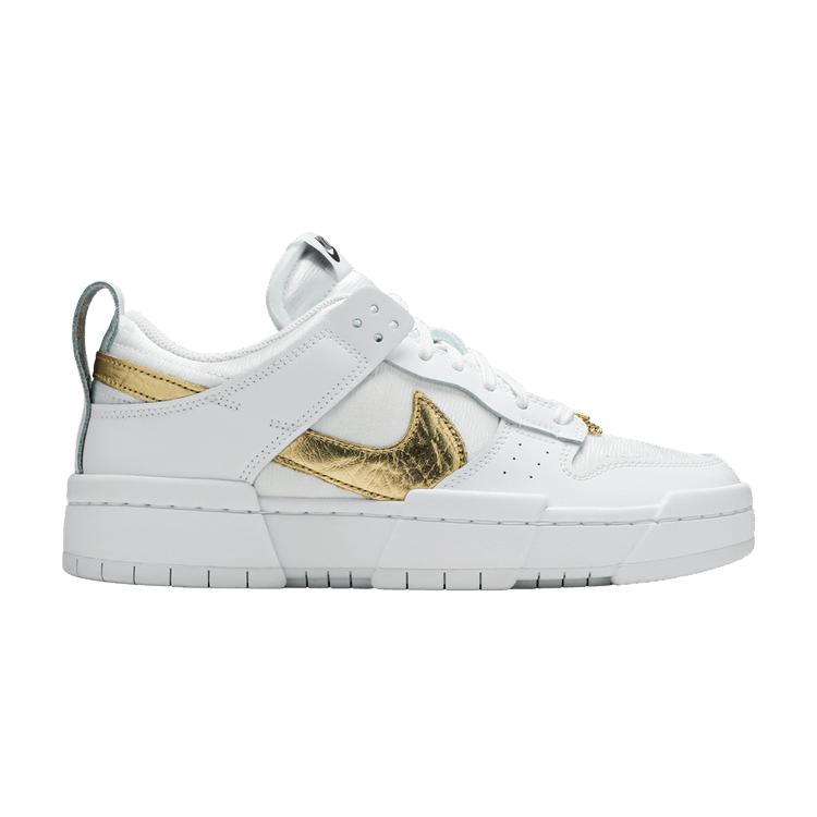 Nike Wmns Dunk Low Disrupt  Белый Металлик Золотой  38