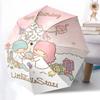 1 pièce Coffret Cadeau Festif Little Twin Stars avec Parapluie à Ouverture Automatique - Design Pliant Portable, Parapluie d'Extérieur à 8 Baleines en Fer pour Fans, Voyageur