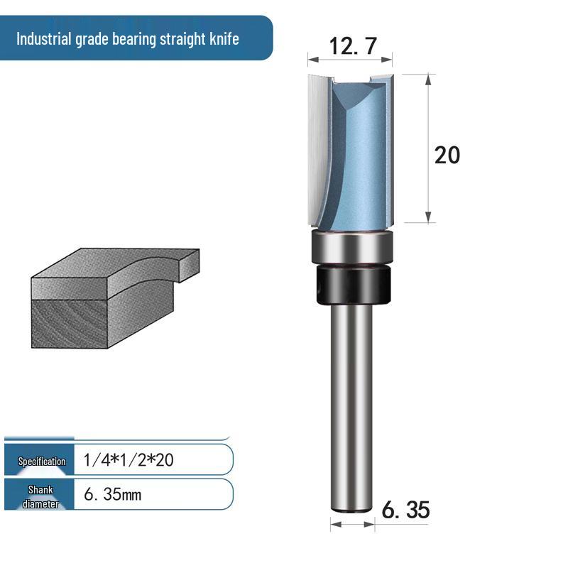 Industrial Grade Double-Edged Bearing Slotting Router Bit