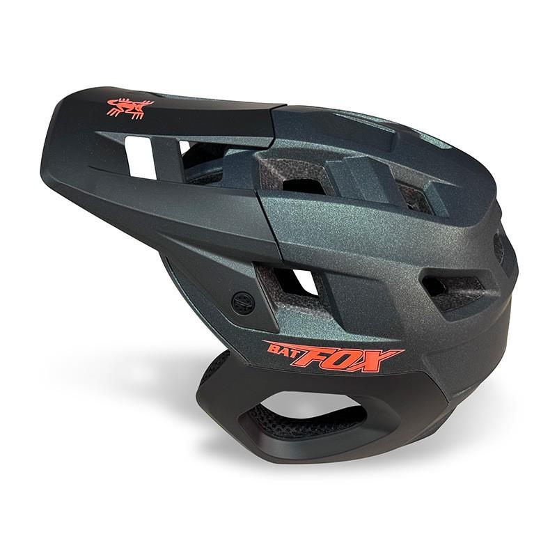BATFOX Vollschutz Fahrradhelm Mountainbike Trailfahren Winter Sicherheitsausrüstung EPS PC Schale Unisex Erwachsene S M L