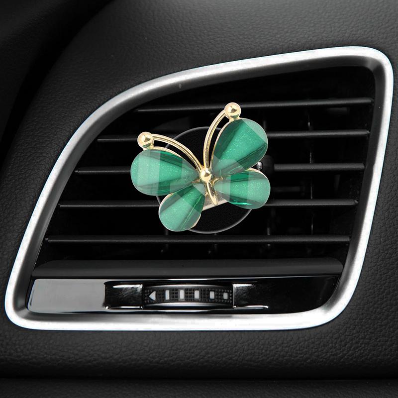 

Освежители воздуха для автомобиля, зажимы для вентиляционного отверстия, симпатичные бабочки, автомобильные духи, зажимы для украшения салона автомобиля, аксессуары для женщин темно-зеленого