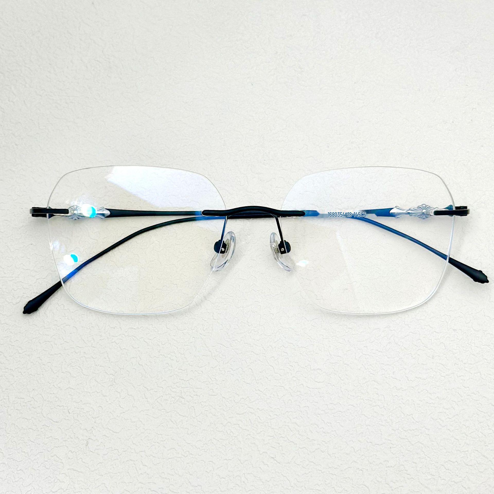 

Титановые оправы для очков Pure Desire: Очки без оправы с защитой от синего света для миопии и пресбиопии