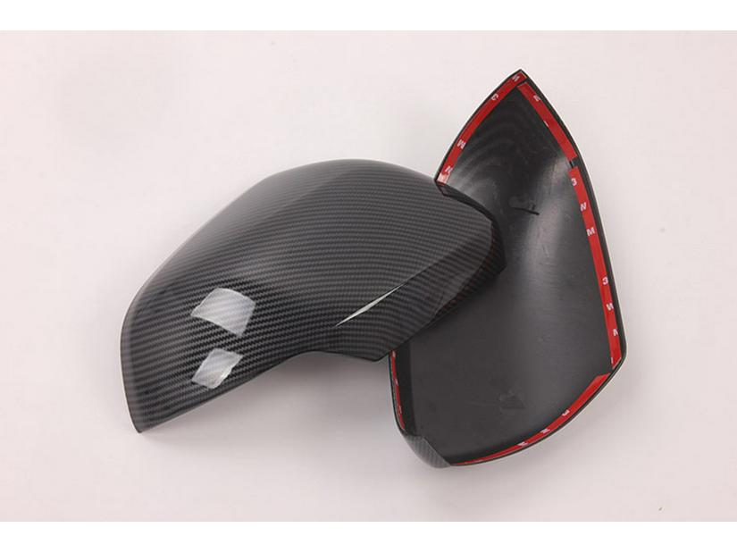 2019 L200/TRITON-ABS Carbon Fiber Pattern Rearview Mirror Decorative Cover