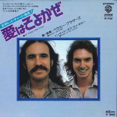 7inch Plaat BELLAMY BROTHERS Let Your Love Flow Inside Of My G P7W WARNER BROS 1975 Japan Rock Gebruikt