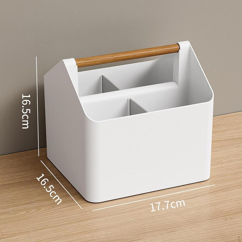 Compact Storage Basket with Handle for DIY Divided Organization Shower Tote Crafts And Supplies