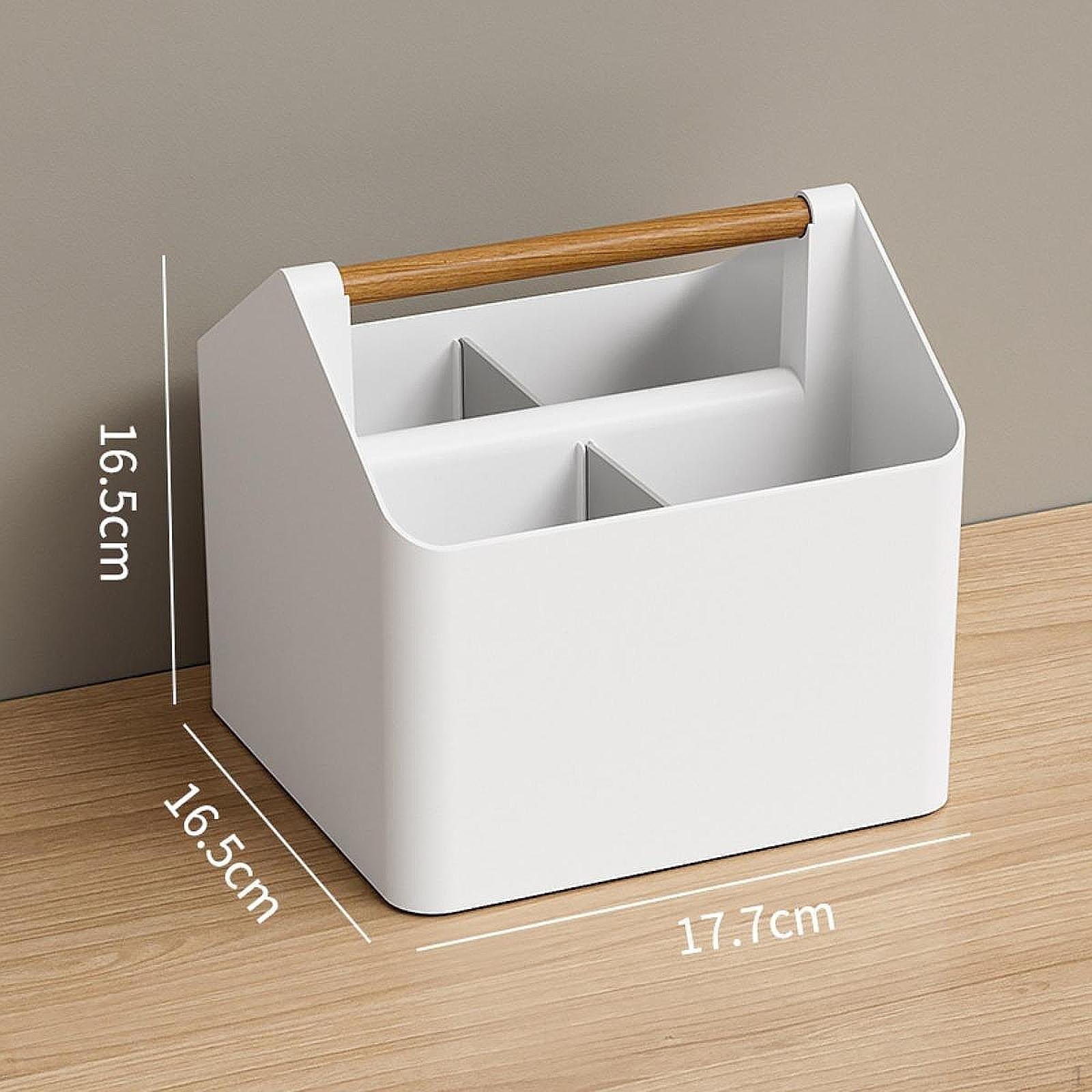 Compact Storage Basket with Handle for DIY Divided Organization Shower Tote Crafts And Supplies белый 1588₽