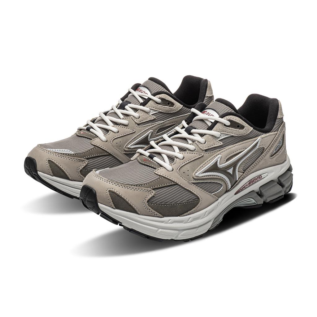 Men's Sneakers Mizuno LG Premium Running Shoes Unisex Low-top Gray/Olive Green/Sand Nickel