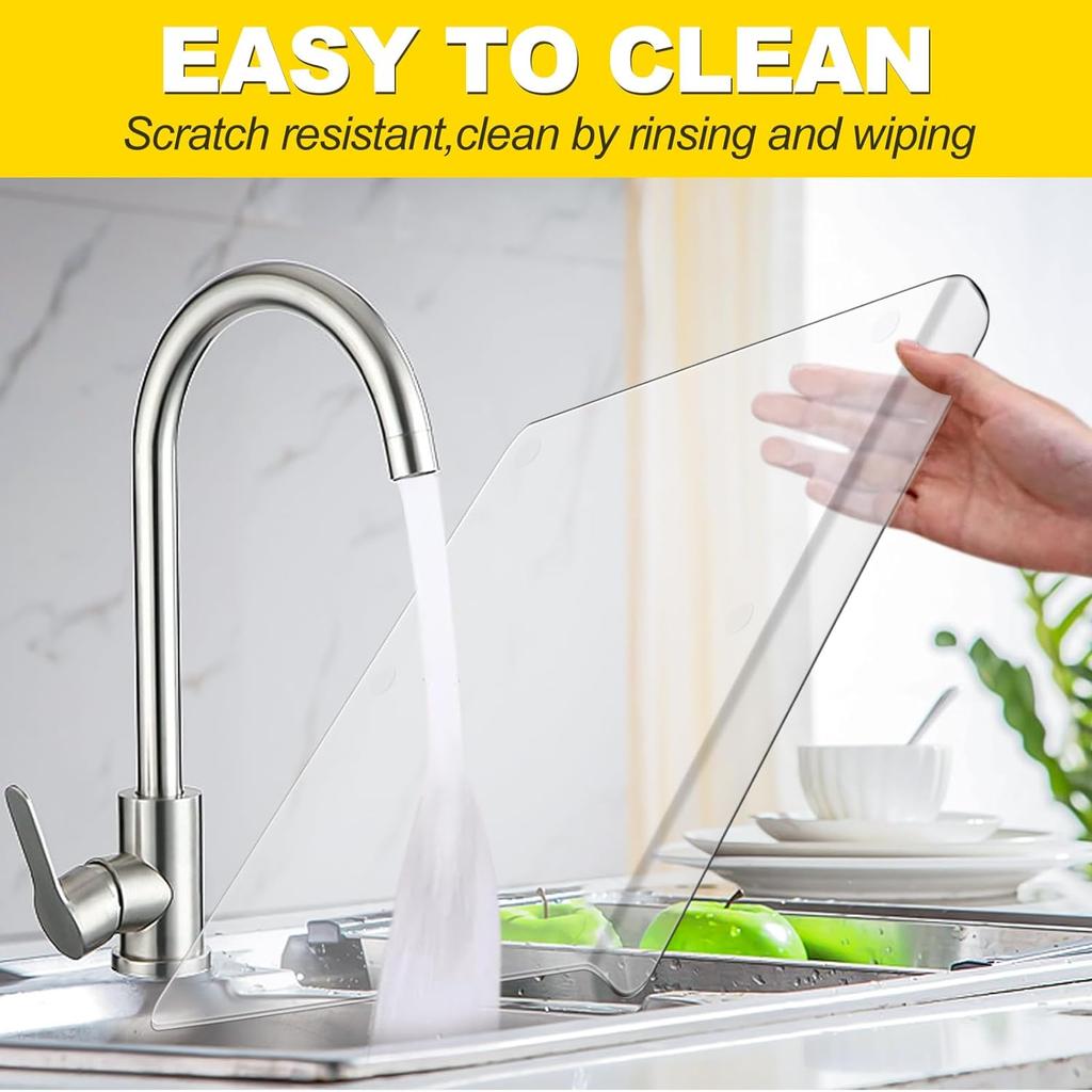 D2 Acryl Transparentes Schneidebrett Lippe Rutschfest Küche Schneiden Hacken Bretter Theke Arbeitsplatten Schutz Küchenhelfer