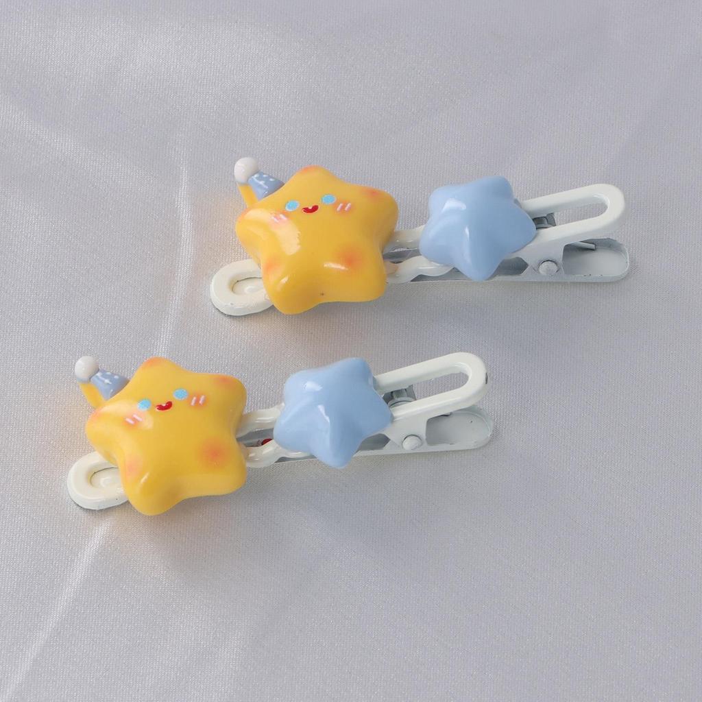 Cute Colorful 3D Star Hair Clips For Girls Sweet Hair Decorate Cartoon Hairpin Hairgrip Barrettes Kids Lovely Hair Accessories