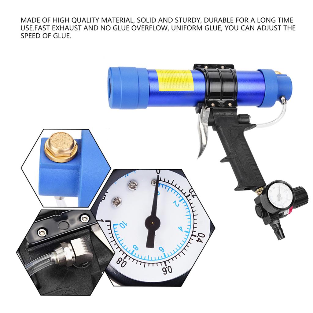 Nastavitelná vzduchová vzduchová pistole na lepidlo a těsnění na těsnění vzduchová pistole 310ML