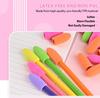 Color Cylindrical Eraser 200 Pack Fit Pencil Student Office Household General