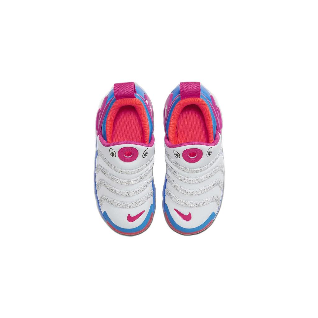 Nike Dynamo GO Slip Resistant Low top Kids Lifestyle Shoes White Blue Pink Children Aged 3 7 Years Old FB9100-400