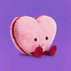 Peluche Macaron a Forma di Cuore Jc con Imbottitura in Cotone 3D per Regali di San Valentino