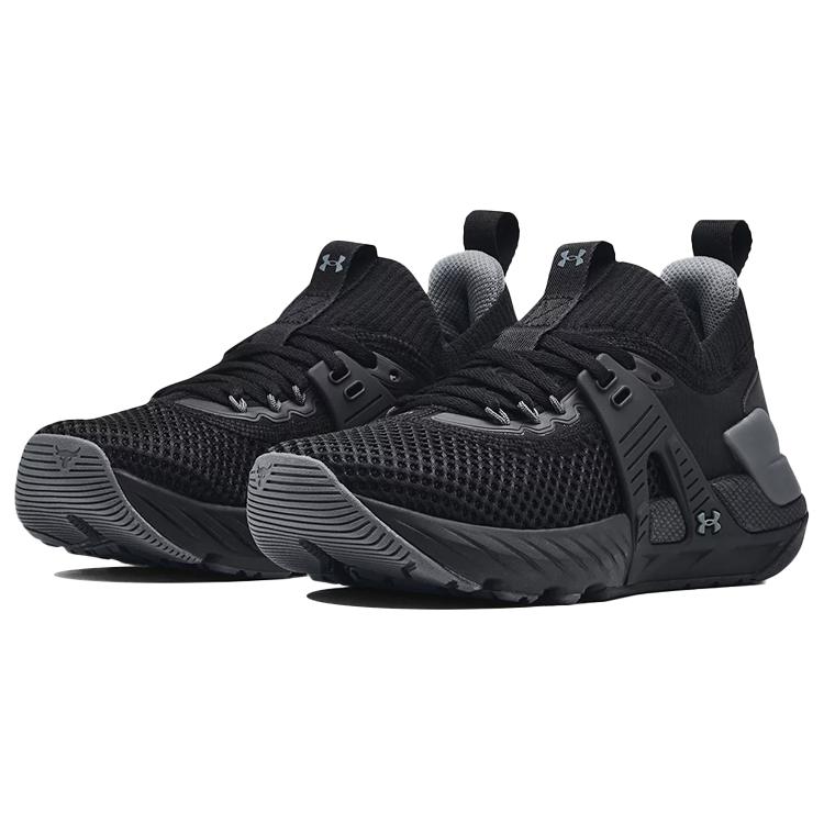 Under Armour Project Rock 4 'Black Pitch Grey' Women's 3023696-002