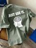 Brain Just Use It Printing Washed TShirts Women Cotton Oversize T Shirt Summer Soft Short Sleeve Tops Casual ONeck Clothes