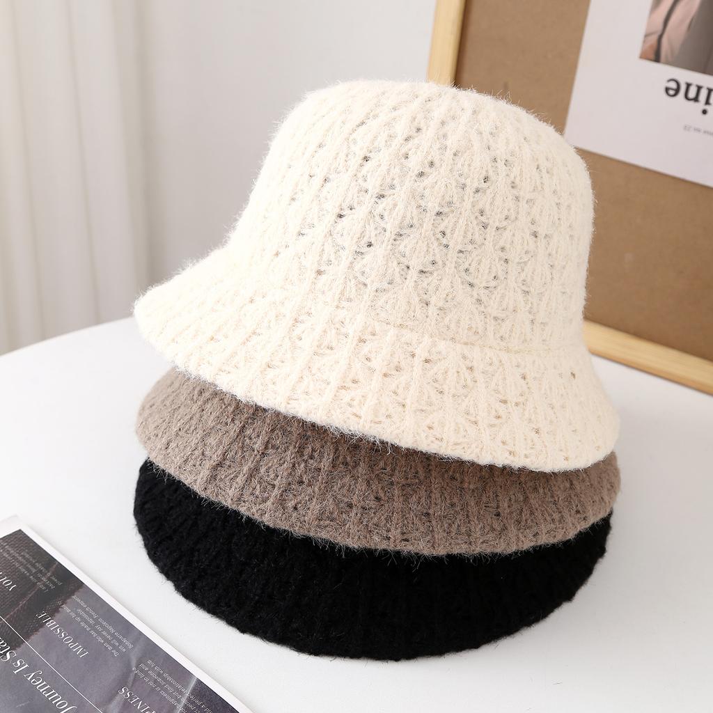 Women'S Winter Knit Cap With Foldable Bucket Hat For Casual Wear (Elegant Round Top Design) Vintage French Fisherman Hat