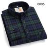 Flanell-Plaidhemden für Herren Klassischer Stil Langarm Umlegekragen Freizeitkleidung Täglicher Gebrauch Pflegeleicht Weiches Material Hemden