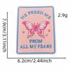 10pcs Embroidery Faith Text Patches Iron On God Jesus Emblem DIY Clothing Stripe Appliques Sewing Wappen Wholesale Cheap
