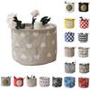 Cotton Linen Folding Storage Bucket Toy Storage Box/bag Clothes Basket Organizer