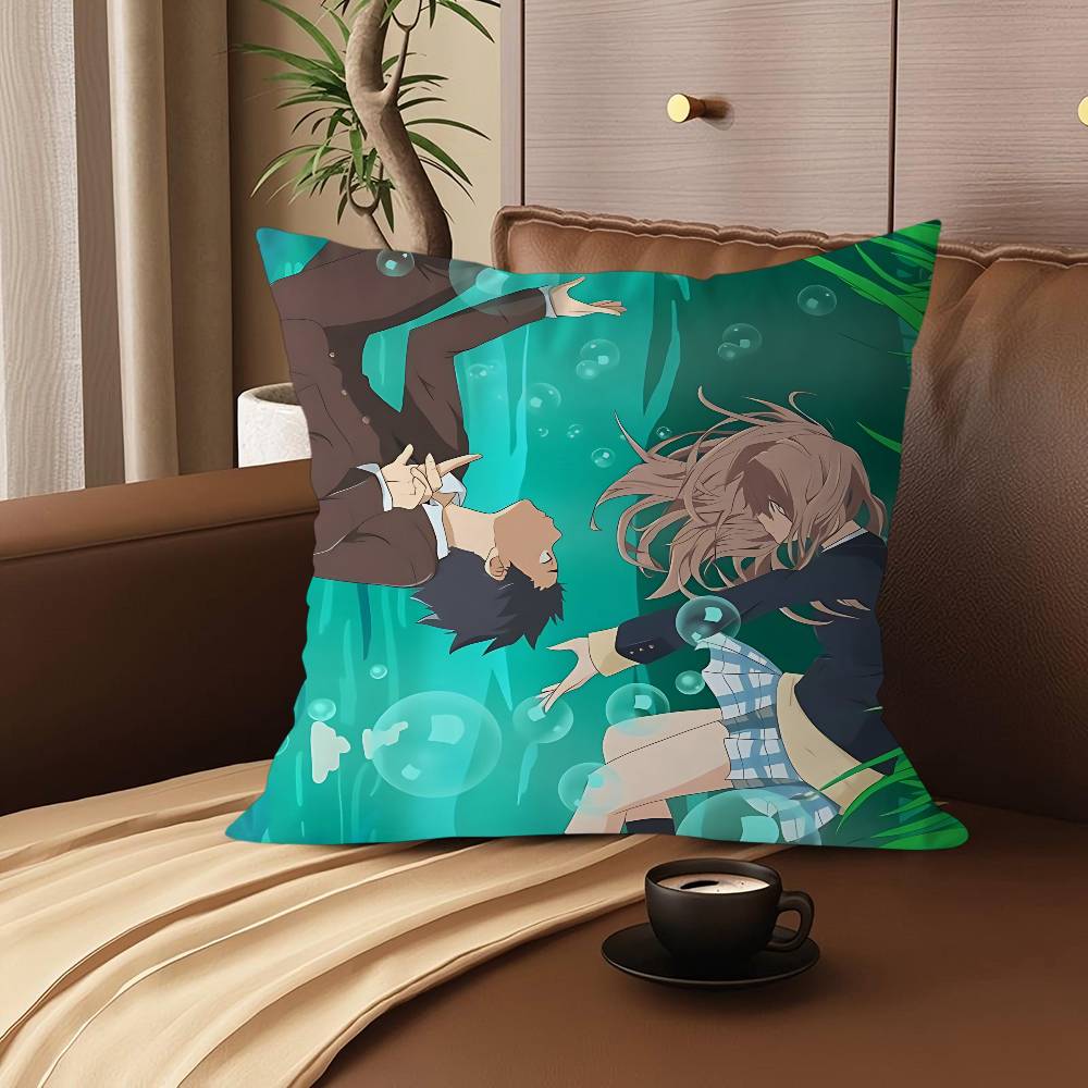 A S-Silent Voice Personalized Pillow Cover Kids Bedroom Wild Party Decor Pillowcase Kid Birthday Shower Gift