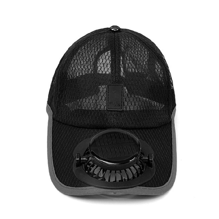 Solar Charging Ventilation Cap With 4-8H Cooling Function Adjustable Headbands Lightweight Polyester For Summer Use