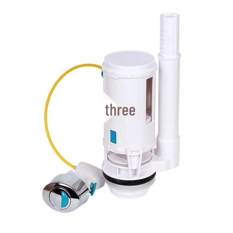 Wired Side Button Double Row Universal Flush Valve for Old-Style Toilet Tanks