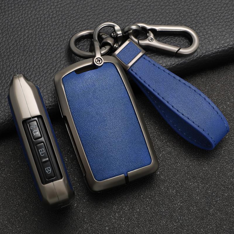 Zinc Alloy +Leather Car Key Case Cover For Mazda 3 Axela BP CX-30 DM CX4 CX5 CX 5 CX-5 CX8 CX9 CX4 2019 2020 2025 2025 2025 2025