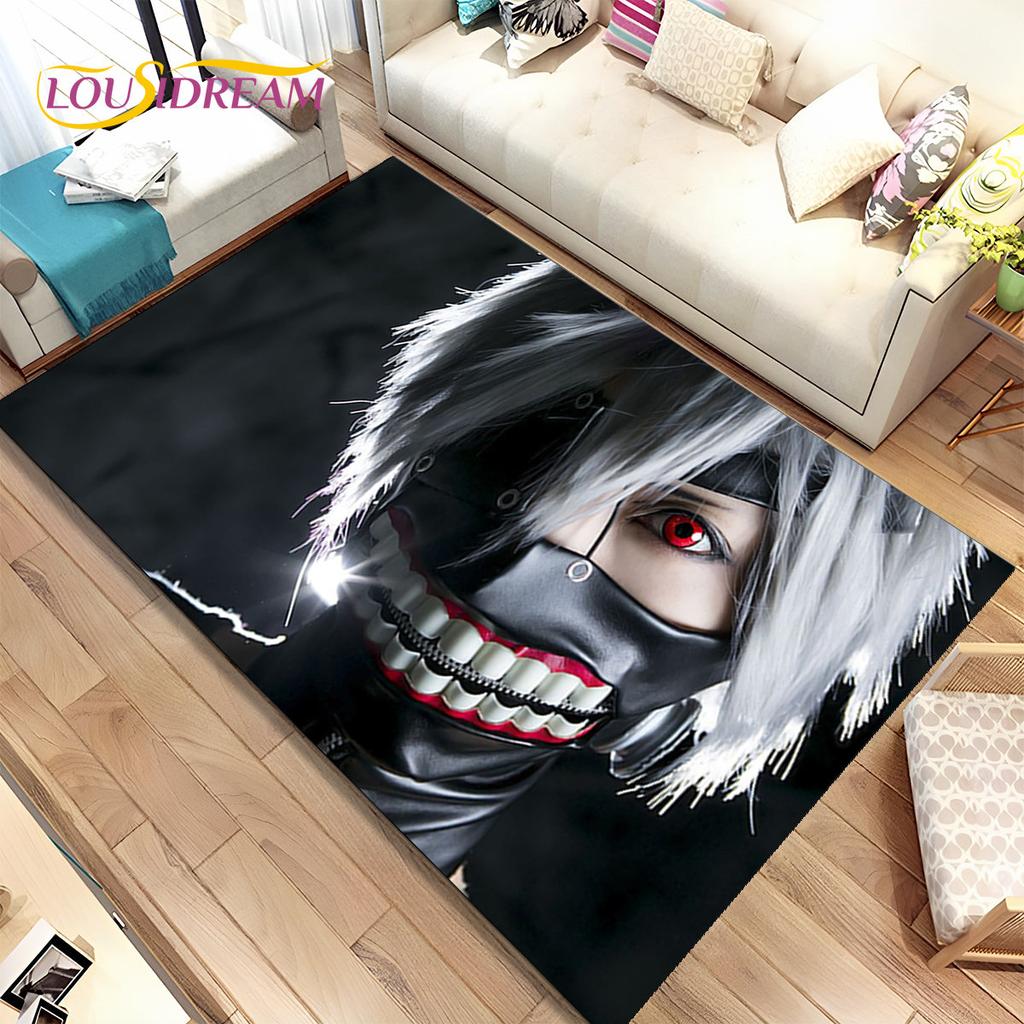 Japan Anime Tokyo Ghoul Cartoon Area Rug,Carpet for Home Living Room Bedroom Sofa Doormat Kitchen Decor,kids Non-slip Floor Mat
