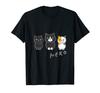 Cat Black Cat Calico Cat Fukigen Cat Cat Animal Illustration "Friends" [Animal Friends] T-Shirt