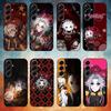 Coque de téléphone P-Pierrot T-The Freak CircusS Pour Samsung Galaxy A20,21s,22,31,32,52,53,72,73,80,91 Coque Noire Souple