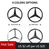GLC  1pcs 52mm 57mm Car Steering Wheel Badge Emblem Sticker Auto-Styling For Mercedes Benz A B C E S class GLA GLC CLA W204 W20