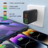 65W Multi-Port Mobile Charger, Fast Travel Adapter with European/UK/US Plug, 3.1A, 2C+3A