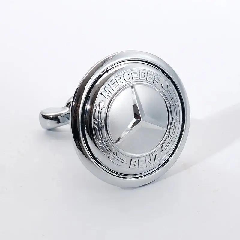 EOV2  45mm Car Front Emblem Badge Modified Bonnet Chrome Hood Cover for Mercedes Benz AMG W203 W204 C E S Class W210 W211 W220