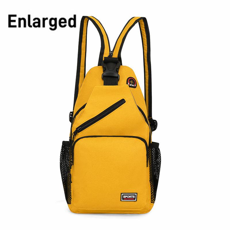 Women Chest Bags Adjustable Backpack and Single Shoulder Bag With Earphone Hole Girl Small Sports Travel Messenger Oxford Bag
