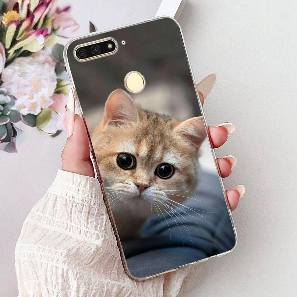 For Huawei Y6 Prime 2018 Case Clear Cute Fashion Flowers Luxury Painted Cover For Huawei Y6Prime 2018 Phone Case ATU-L42 ATU-L31