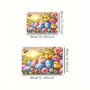 1Pcs Spring Egg  Print Waterproof Non-Slip Thick Cushioned Kitchen Mat Heavy Duty Comfort Standing Mat for Kitchen Bathroom