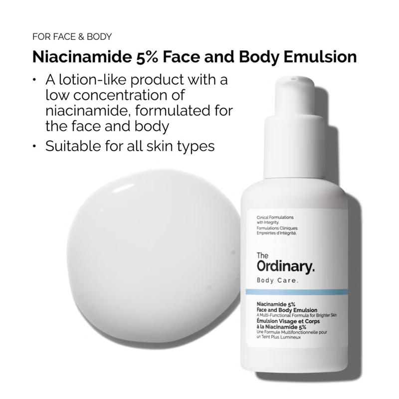 THE ORDINARY Niacinamide 5% Face and Body Emulsion 100ml