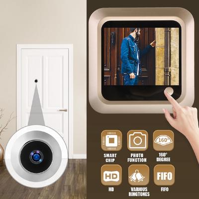 2,4” Cyfrowy LCD Wideodomofon Wizjer do Drzwi Kamera Monitorująca Oczko do Drzwi 160 Stopni Domofon NOWY