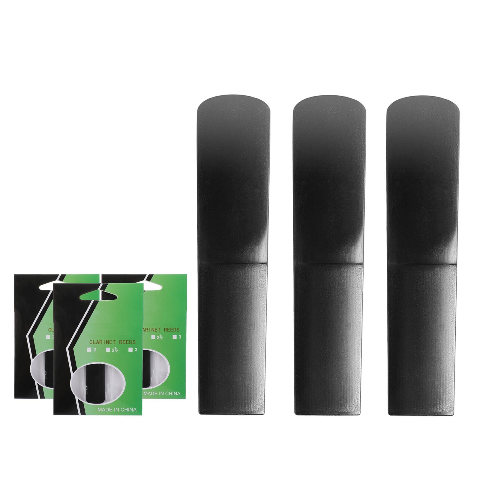

3Pcs Resin Clarinet Mouthpiece Reed Strength 1.5/2.0/2.5 Clarinet Reed Instrument Reed Woodwind Instrument Parts