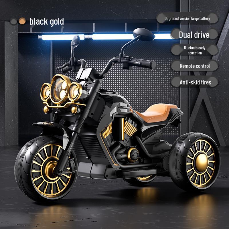 Children's Electric Ride-On Motorcycle Tricycle – Remote-Control, Self-Driving Toy for Boys & Girls