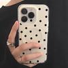 Новий INS Корейський Крутий Чорний Чохол для Телефона з Хвилястими Крапками Для iPhone 16 Pro 15 14 13 12 11Pro Max Plus Протиударний Y2k Просунутий Магнітний Корпус