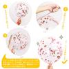 Iysoll Birthday Balloon Decoration Set Happy Birthday Garland Confetti Balloons Double-sided Tape Ribbon Pink Rose Gold