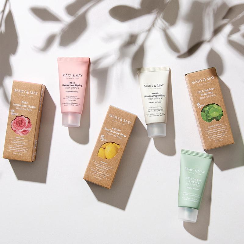 [Mary&May] Vegan Wash Off Mask MIni Gift SET