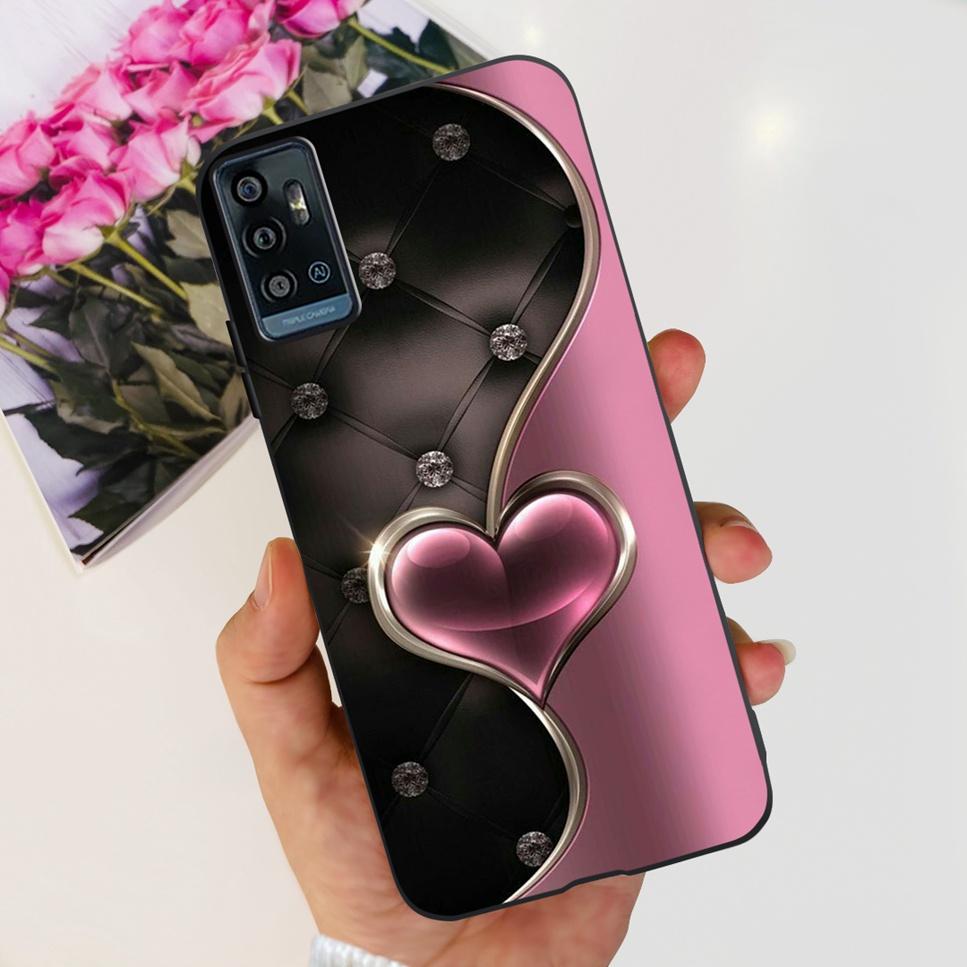 For ZTE Blade A71 6.52" Case Cartoon Dinosaur Football TPU Soft Silicone Cover For ZTE Blade A71 2021 A7030 Phone Cases Fundas
