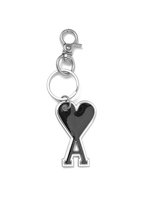 AMI Heart Logo Keychain Black UKR906 363 001 FREE