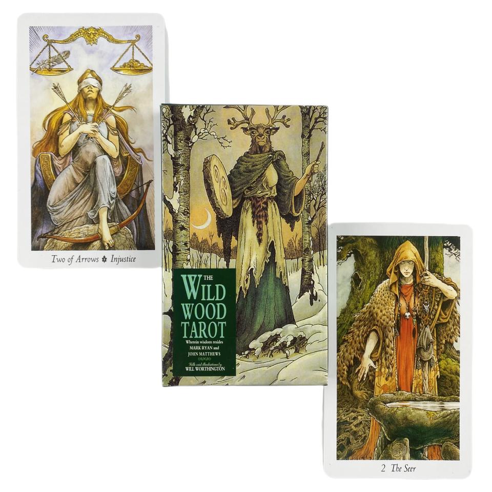 The Wild Wood Tarotkort Spådomsdekk Engelsk Versjon Utgave Orakelkort Spillebordspill For Fest