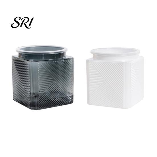 Indoor Self Watering Pot Automatic Water-absorbing Flowerpot with Transparent Water Level Indicator Self-Watering Planter for Plants Succulents Cactus