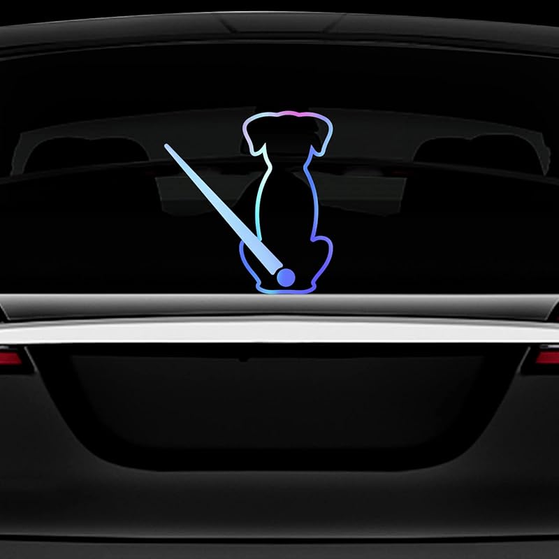 Dog Wiper Sticker for Cars, Waterproof Vinyl Cute Dog Waving Tail Rear Window Windshield Sticker Decal, Funny Lovely Animal Rear Wiper Decoration